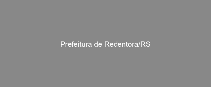 Provas Anteriores Prefeitura de Redentora/RS